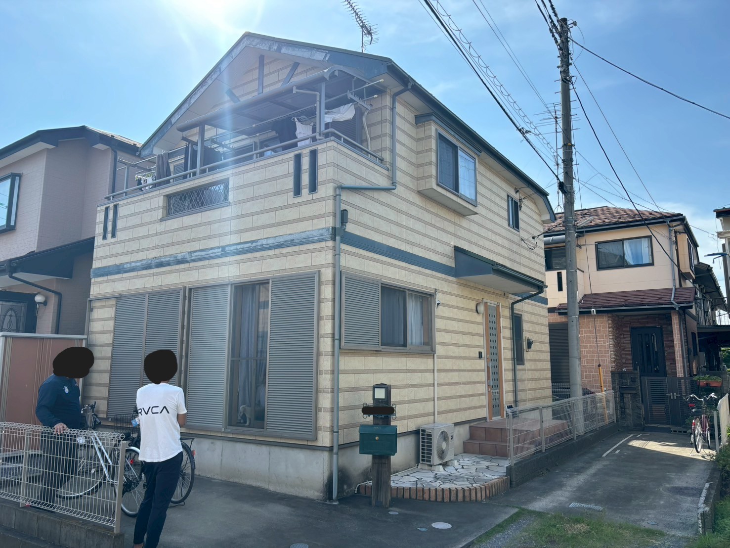 K様邸 -外壁塗装屋根上葺き工事- 施工前