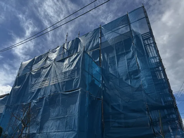 川越市で購入した中古一戸建ての入居前外壁・屋根塗装